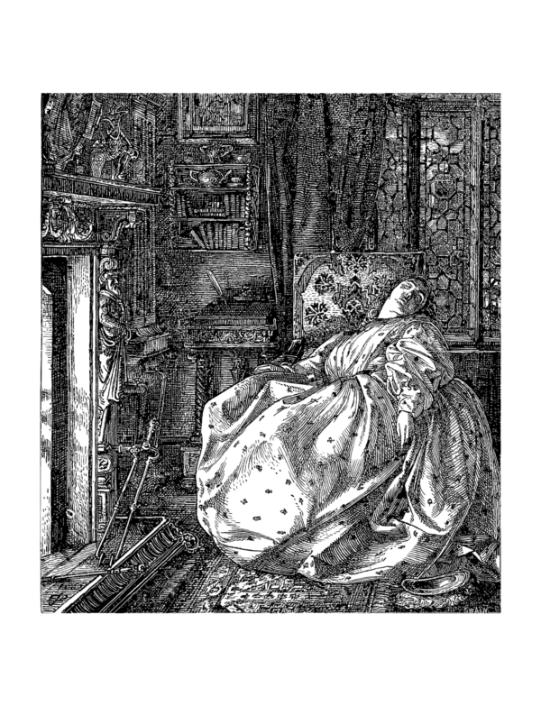 PDF Coloring Through Time Vintage Grayscale Coloring Book: Volume 2 - Image 9